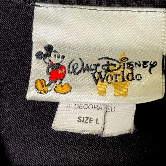 DISNEY 50th Anniversary Mickey Mouse Amber Rhinestone Embellished Cotton T-Shirt - Picture 10 of 13